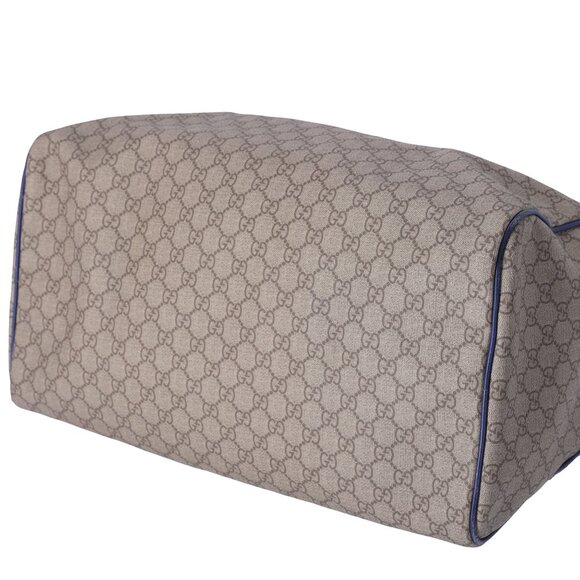 Gucci GG Plus Monogram Large Boston USA Flag Unicef Duffle Blue - Picture 5 of 9